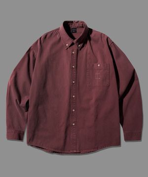 리사이클 긴팔셔츠 버건디 KMLS6867