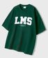 시그니처 LMS 로고 오버핏 반팔 티 [그린]