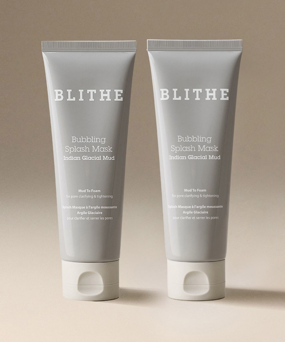블라이드(BLITHE) 얼음모공팩 인디언 그레이셜 머드팩 투 폼클렌징 120ml 2개입