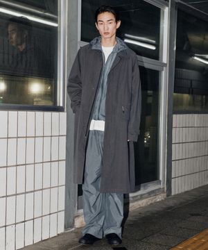 [시티 레저] CN 오버사이즈 발마칸 트렌치 코트 [그레이]