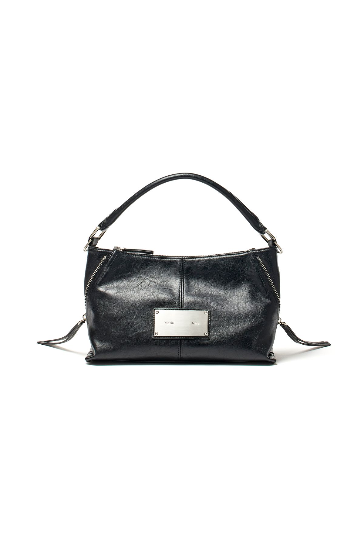 ショルダーバッグ・ポシェット [MATINKIM]side zipper shoulder bag in black MUSINSA | MATIN KIM SIDE ZIPPER TWO WAY BAG IN BLACK