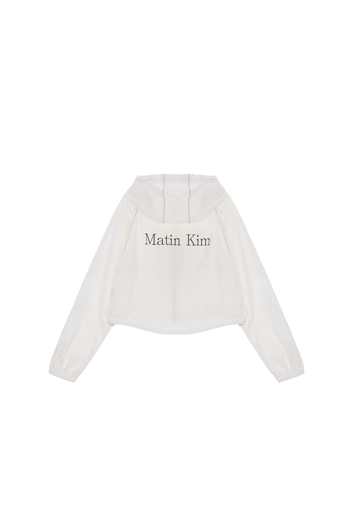 MATIN CROP HOODY COATING JUMPER IN BLACK – Matin Kim