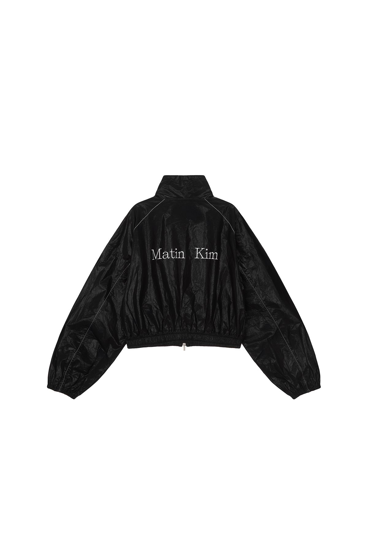 ジャケット・アウター [TYPESERVICE] MUSINSA matin kim coyseio MUSINSA | MATIN KIM MATIN KIM LOGO COATING JUMPER IN BLACK