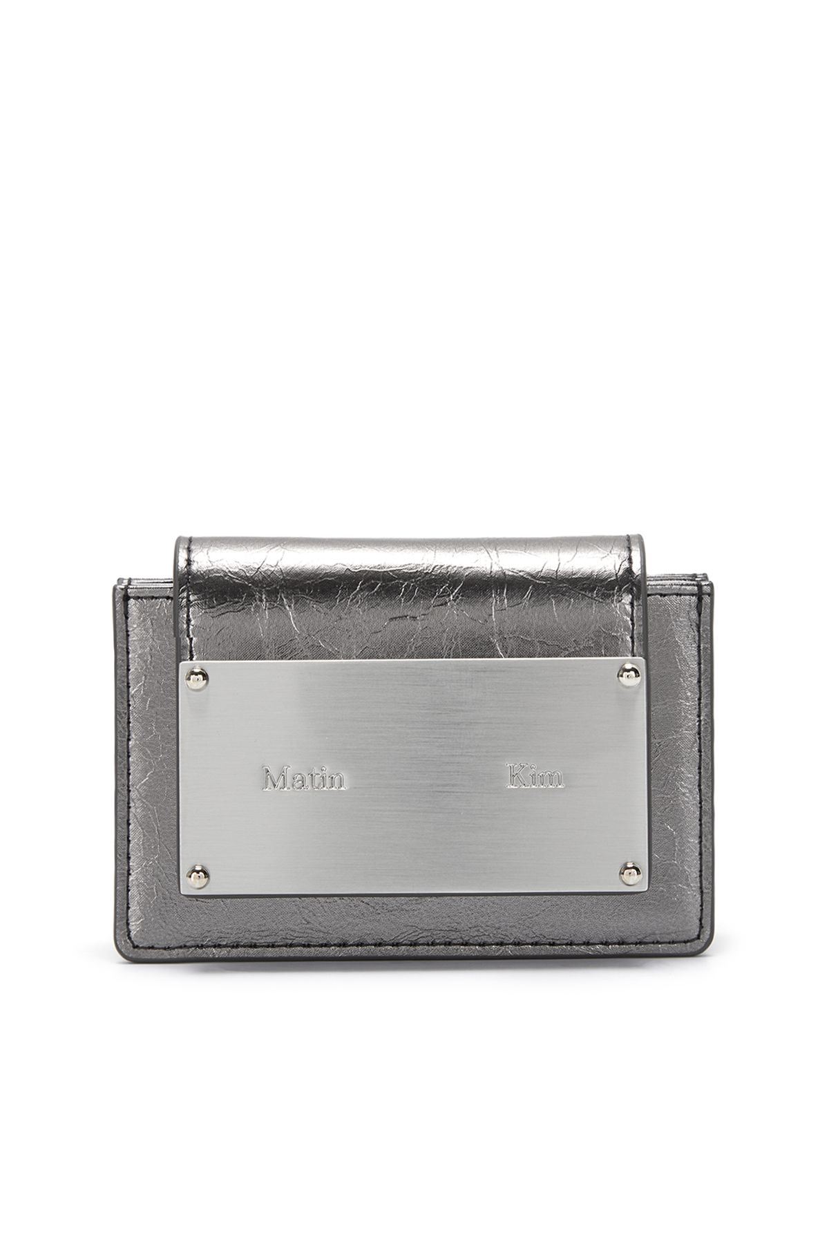 MUSINSA | MATIN KIM ACCORDION WALLET IN DARK SILVER