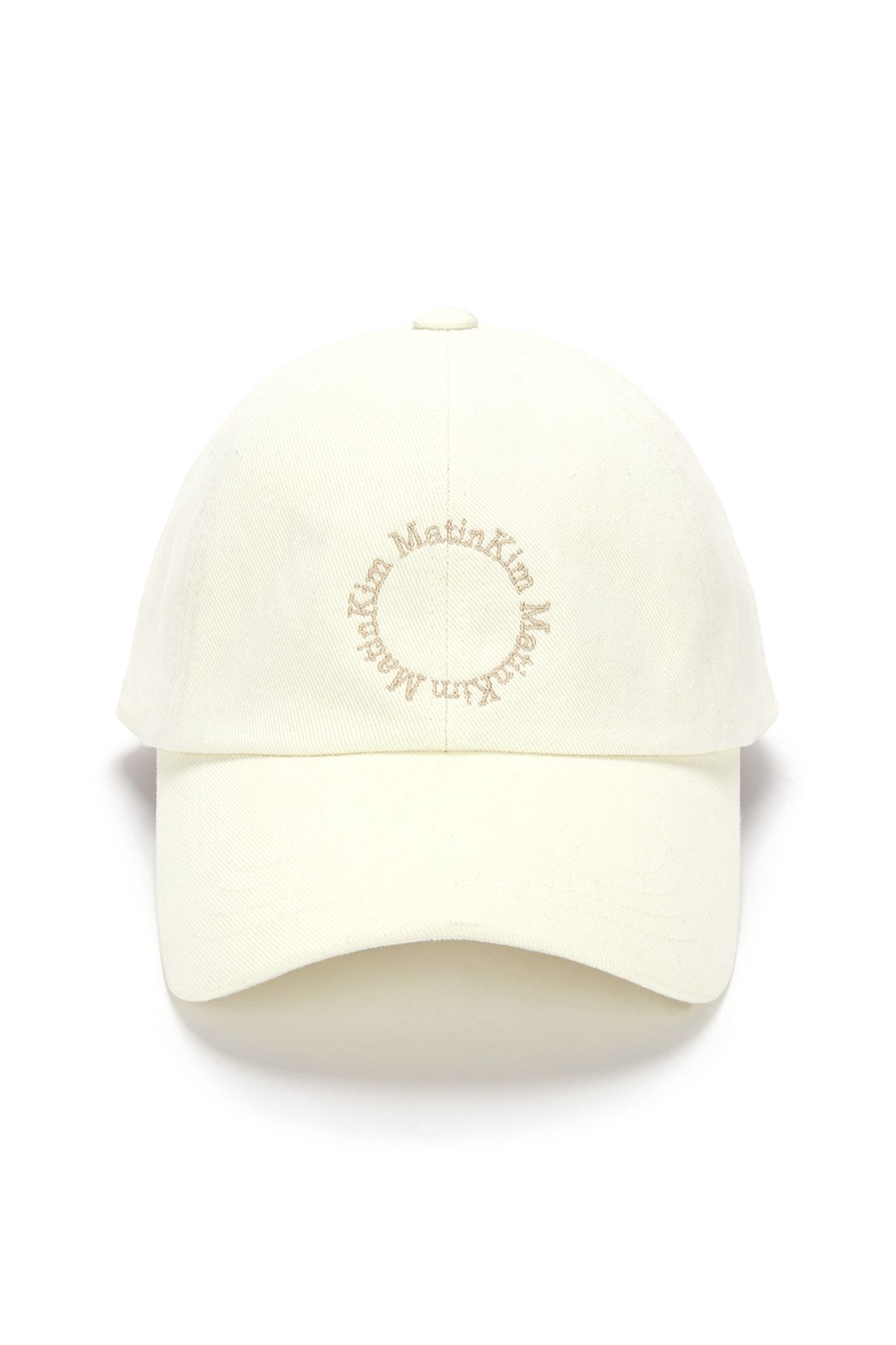 MUSINSA公式 | MATIN KIM MACARON LOGO BALL CAP IN CREAM