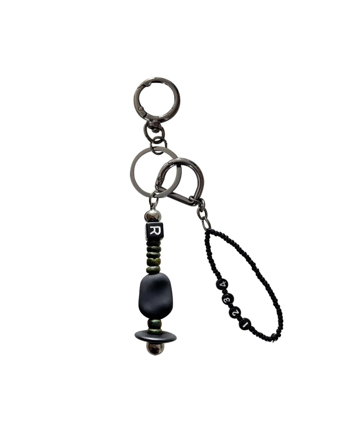 르브아시스(REVOIRSIS) nature beads keyring khaki