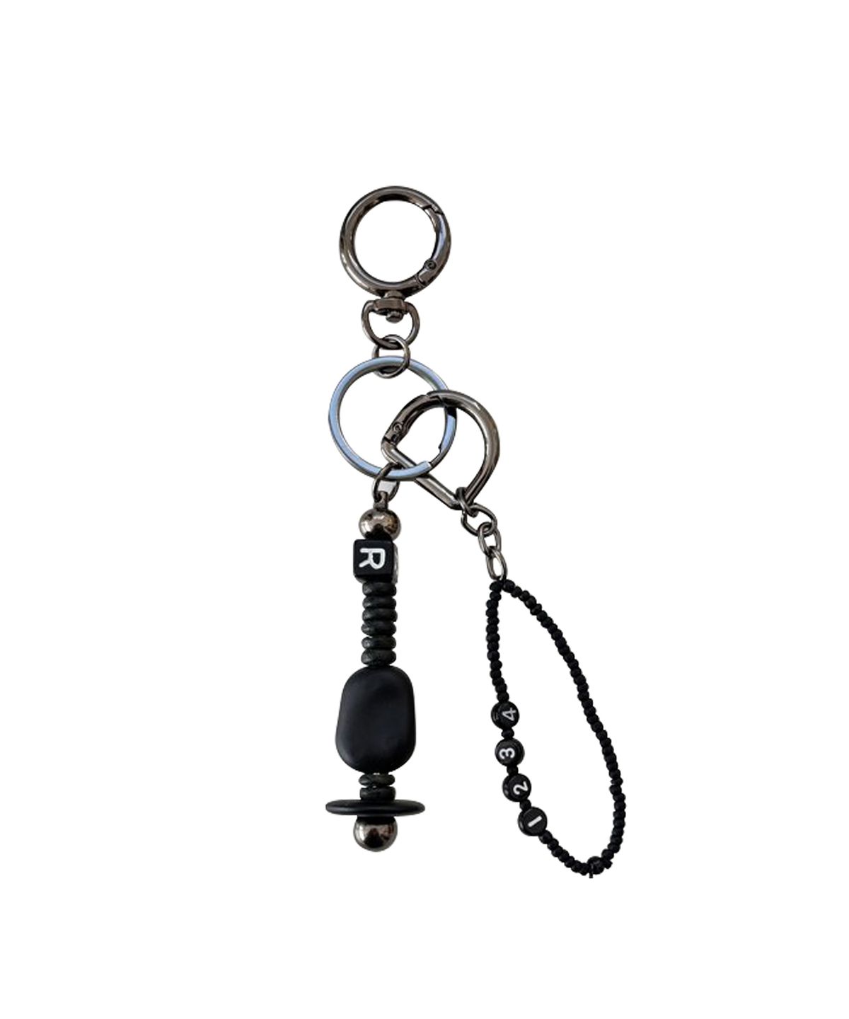 르브아시스(REVOIRSIS) nature beads keyring black
