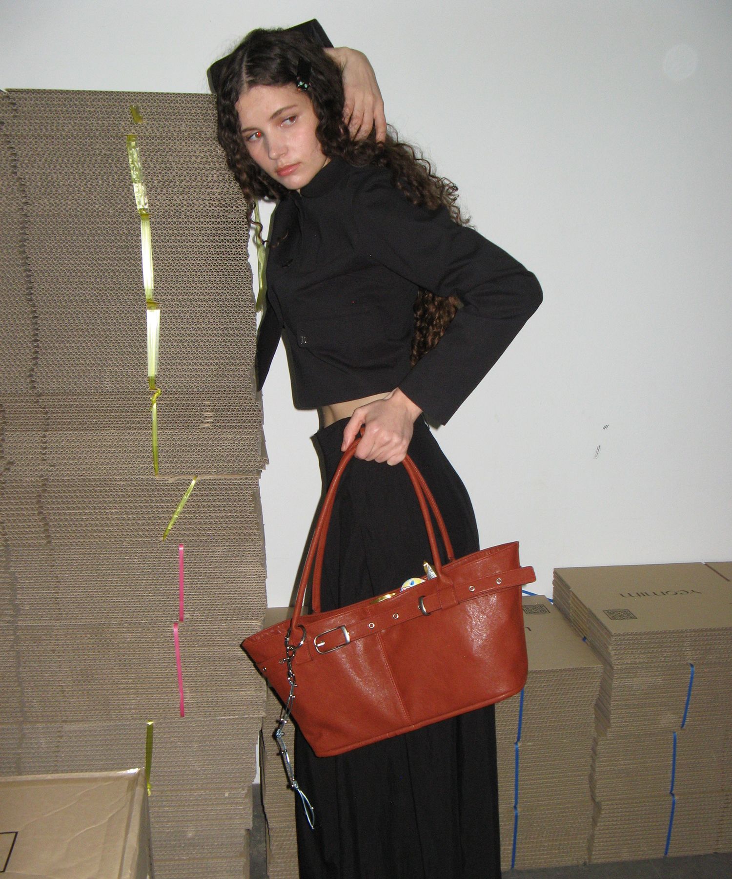 バッグ・カバンその他 YEOMIM belted boat bag brick yeo-326 made by yeomim.