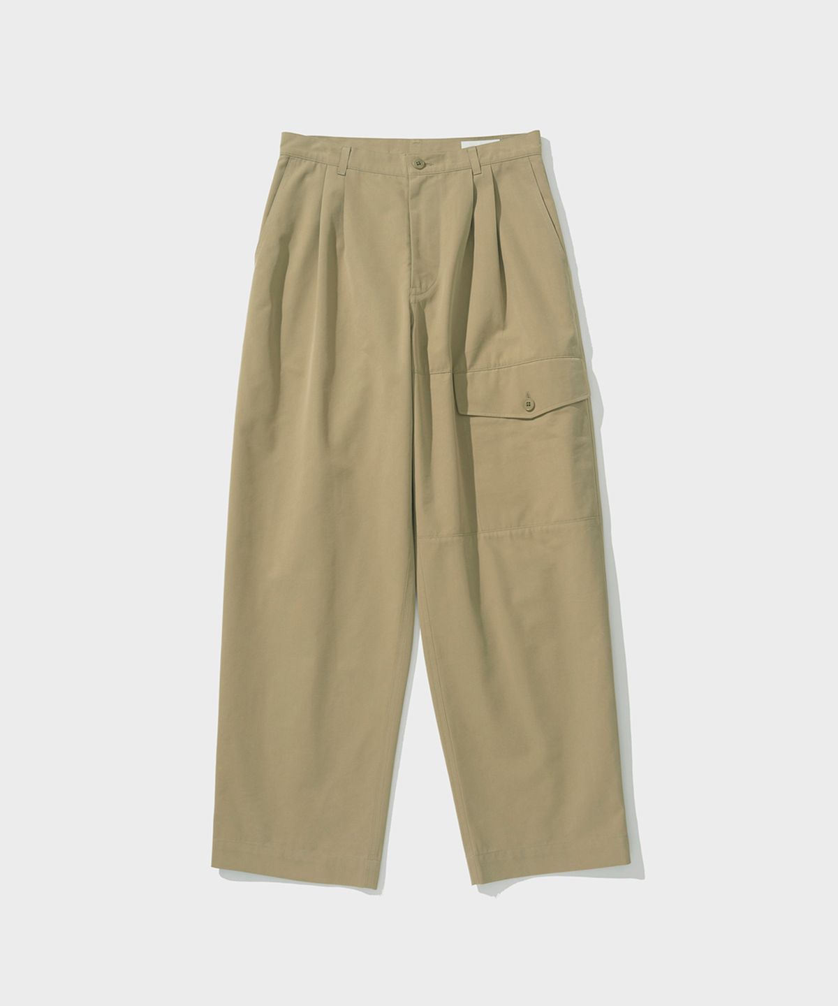 셔터(SHIRTER) DOUBLE PLEATS BIG POCKET PANTS (BEIGE)