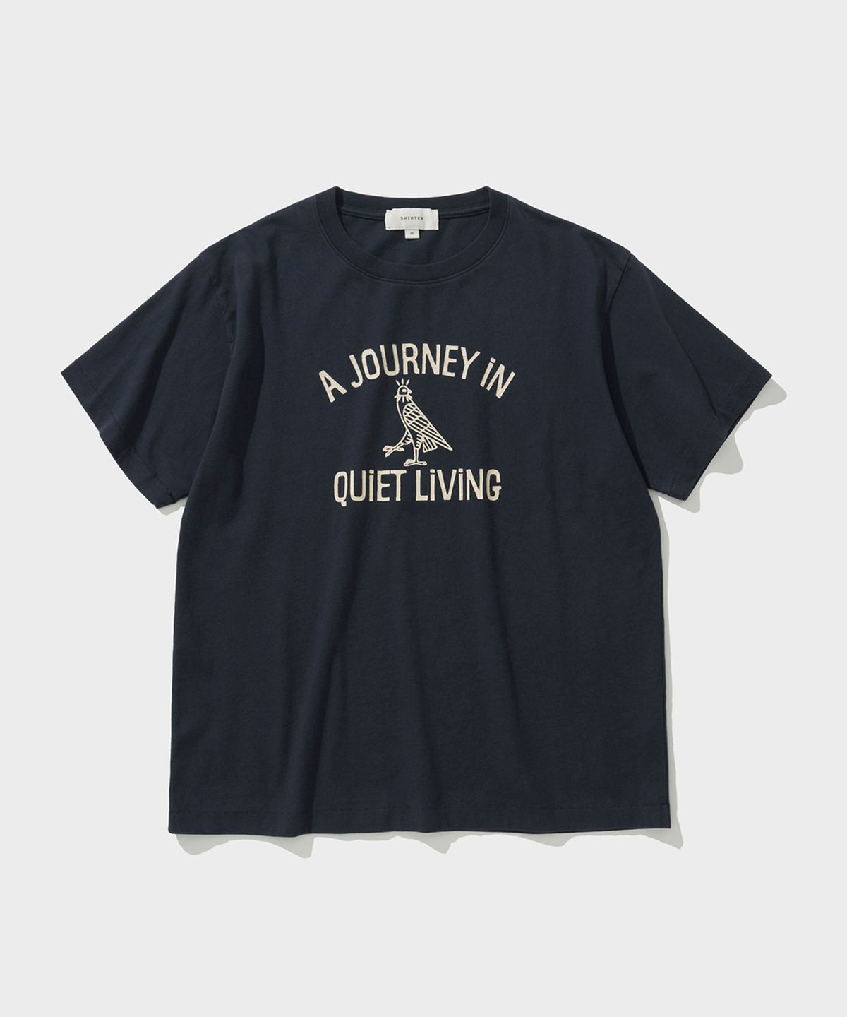 셔터(SHIRTER) WASHED JOURNEY T-SHIRT (NAVY)
