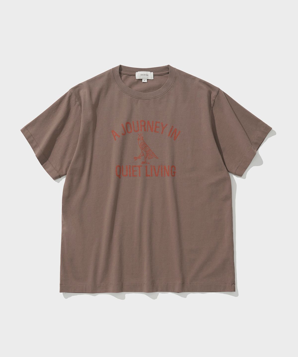 셔터(SHIRTER) WASHED JOURNEY T-SHIRT (BRICK)
