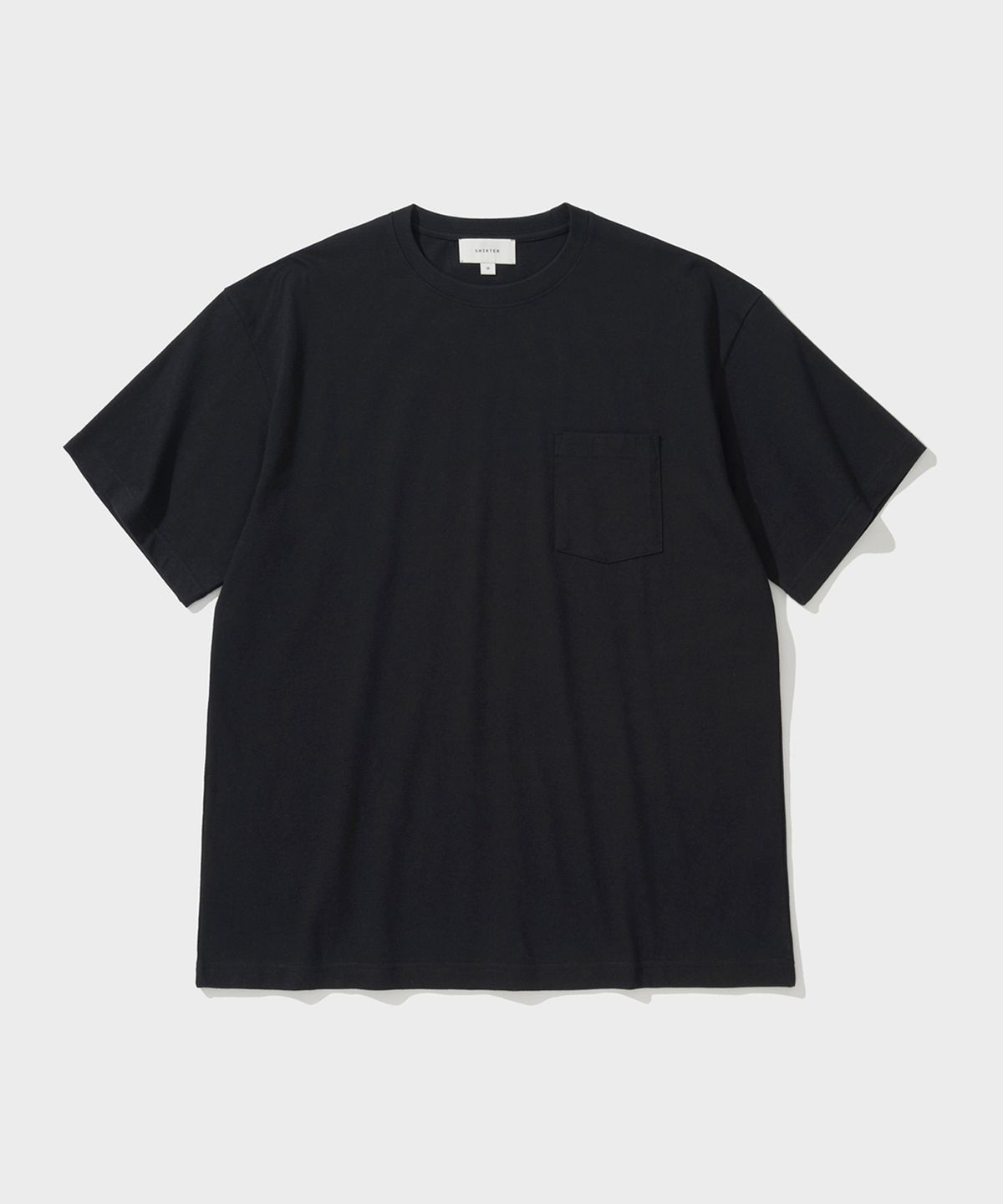 셔터(SHIRTER) FINE COTTON OVERSIZE FIT T-SHIRT (BLACK)