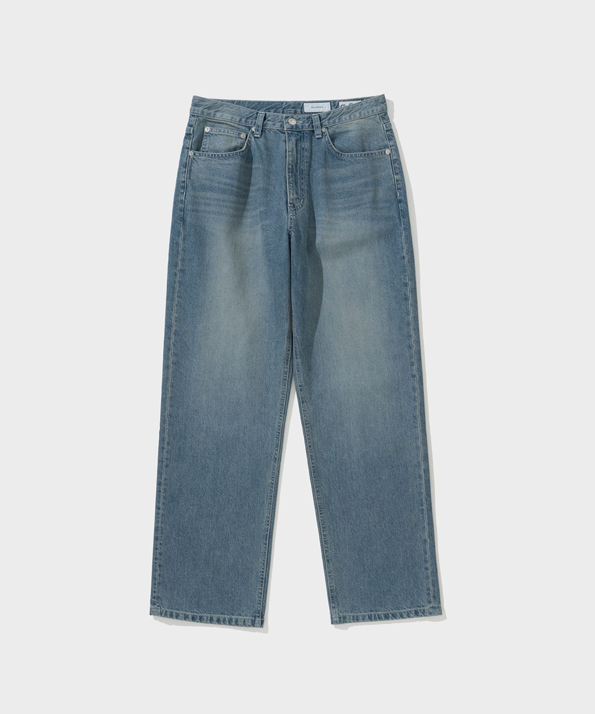 셔터(SHIRTER) 5P WIDE DENIM PANTS (FADED BLUE)