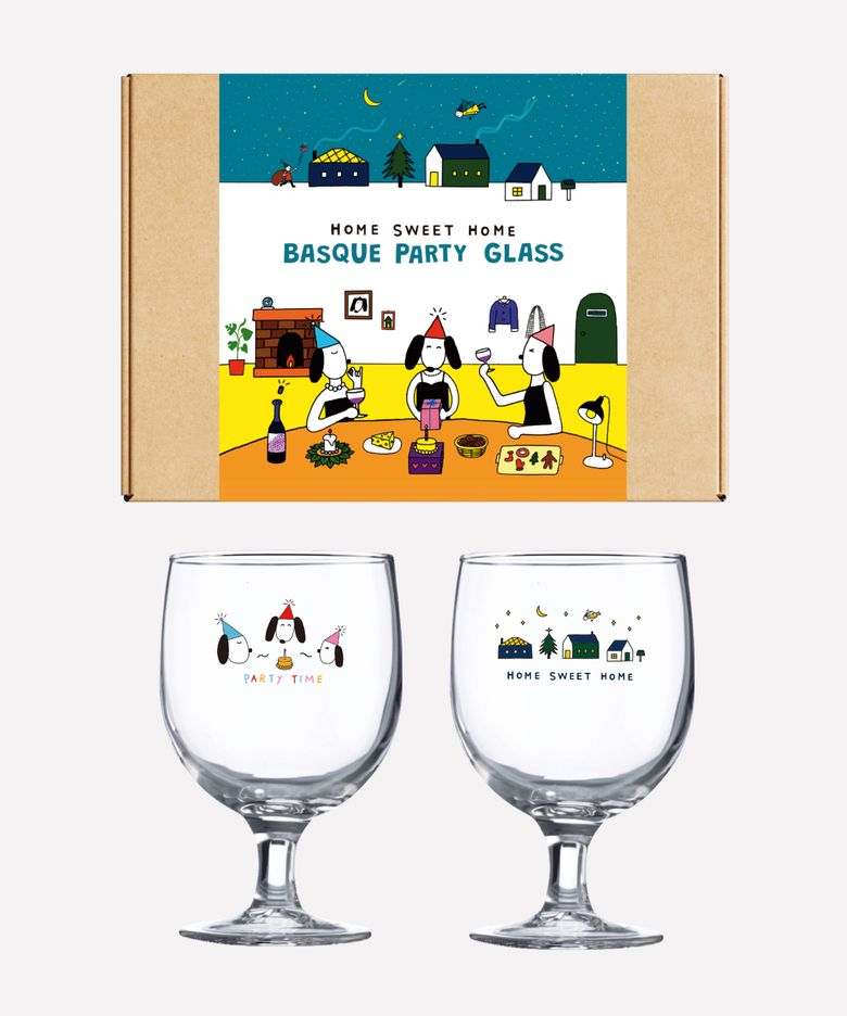 [선물포장] 홈파티 와인잔 맥주잔 겸용 고블렛 250ml 2P세트