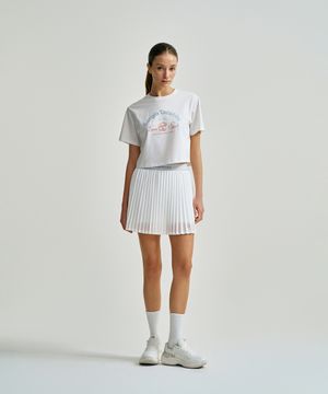 W 쿨매치 아트웍 크롭 반팔 티셔츠