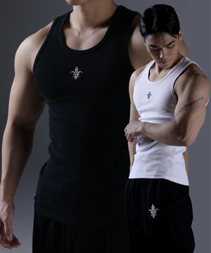 카미드 머슬핏 심볼 슬리브리스 [2PACK]