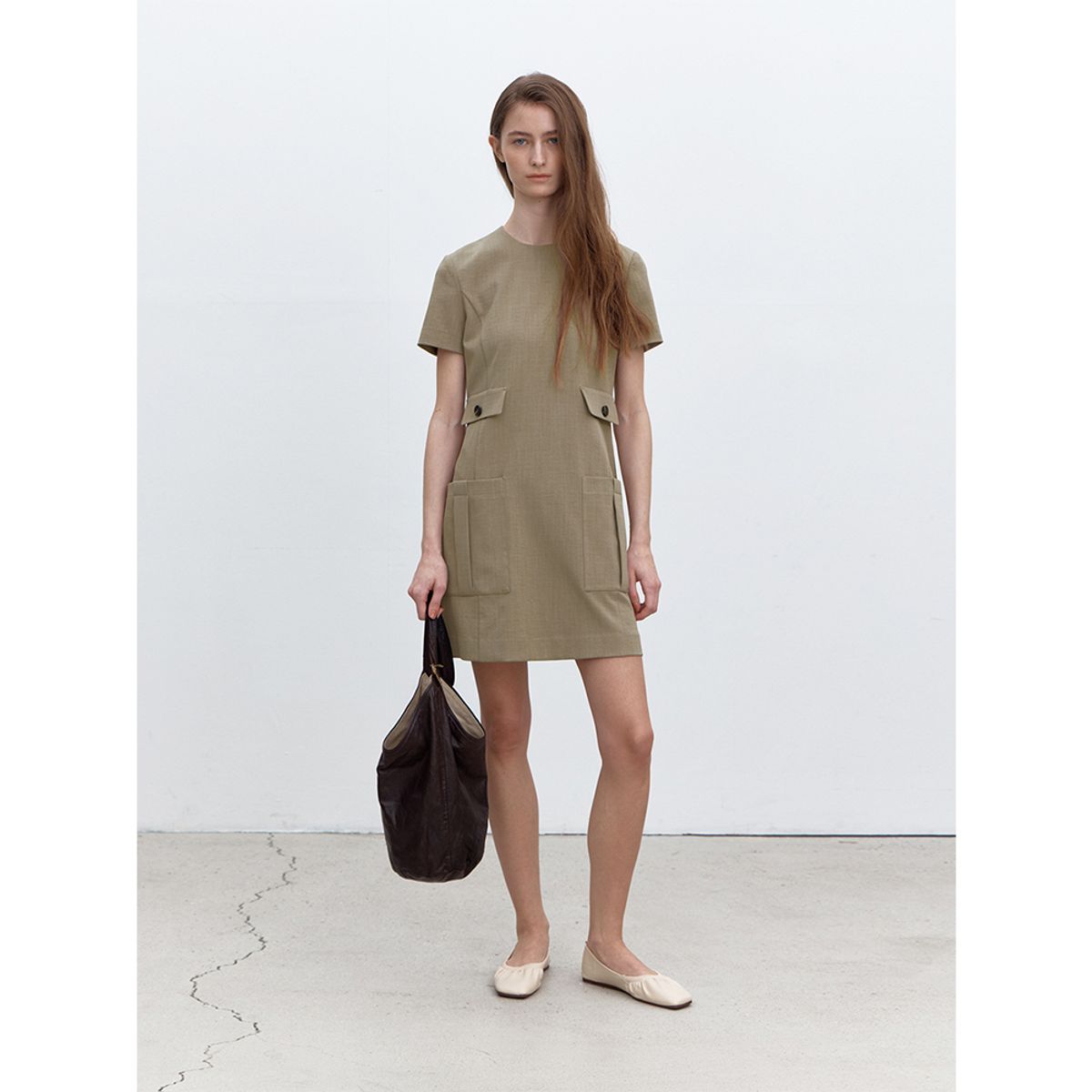 퍼블리카엑스(PUBLICKA X) INES DRESS KHAKI
