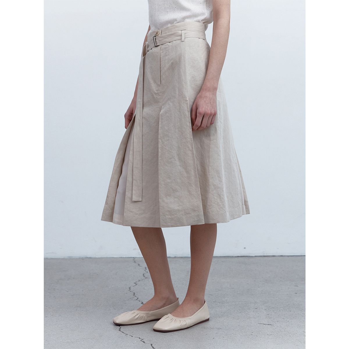 퍼블리카엑스(PUBLICKA X) ANOUK SKIRT LIGHT BEGIE