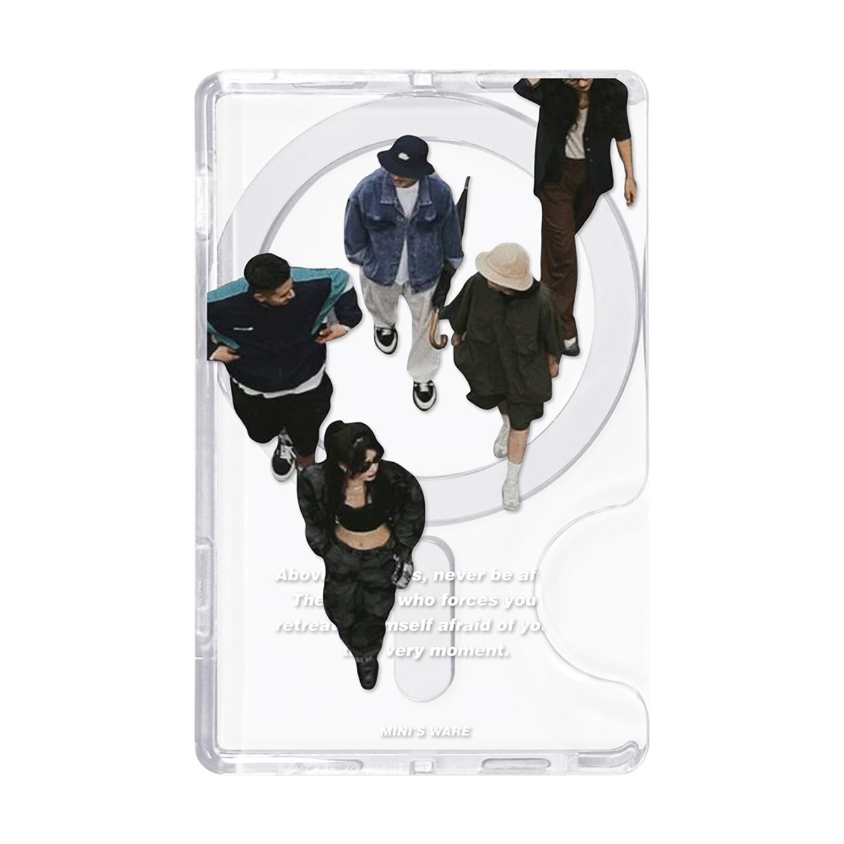 미니스웨어(MINI'S WARE) [RENEWAL] PEOPLE MAGSAFE CLEAR CARD WALLET_PEOPLE