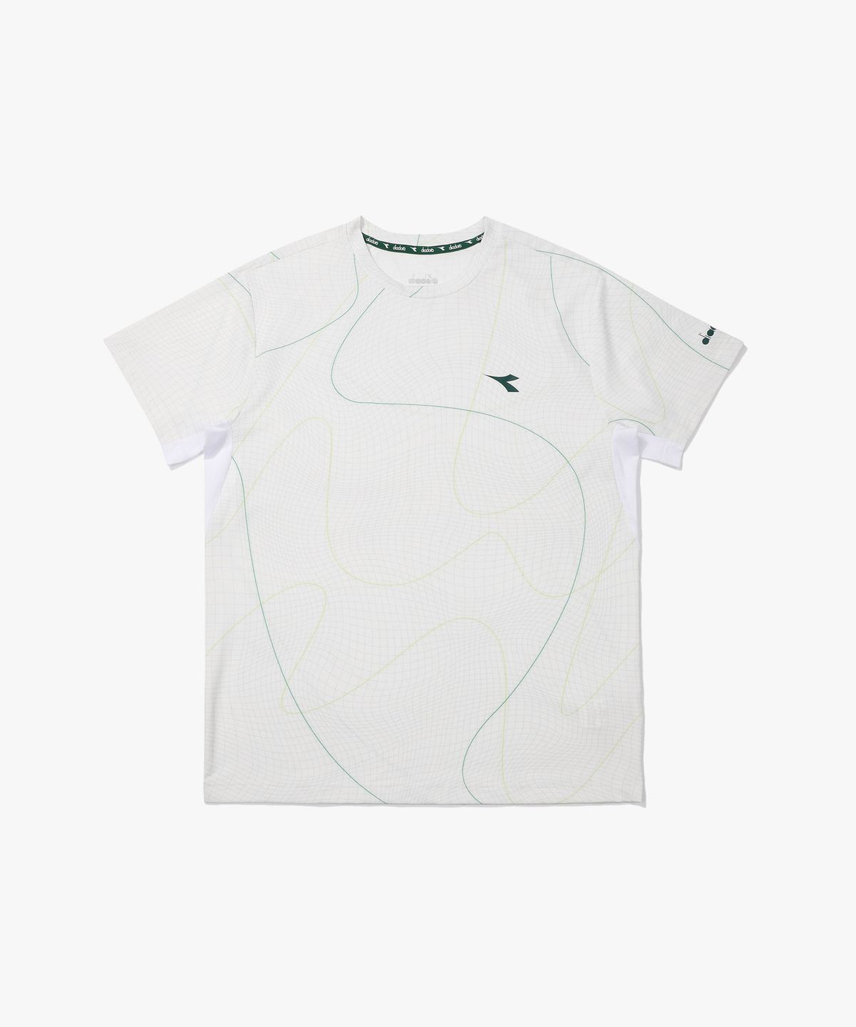 디아도라(diadora) 테니스 퍼포먼스 컨투어 반팔 티셔츠 PTN WHITE