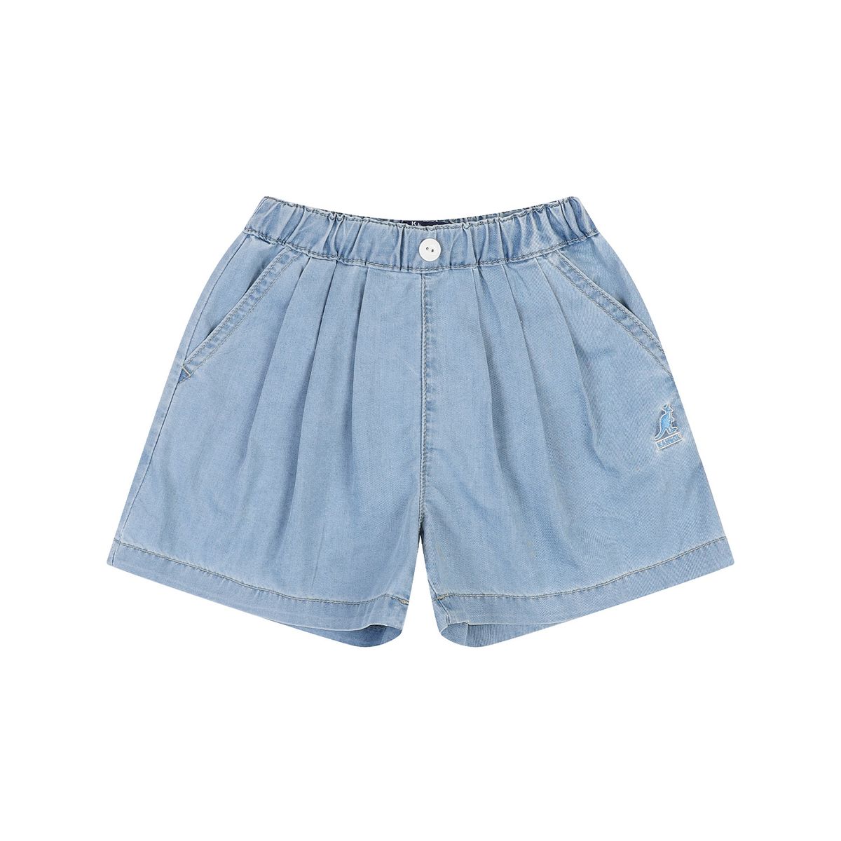 캉골키즈(KANGOL KIDS) 쿨 데님 큐롯 팬츠 RB 2113 블루