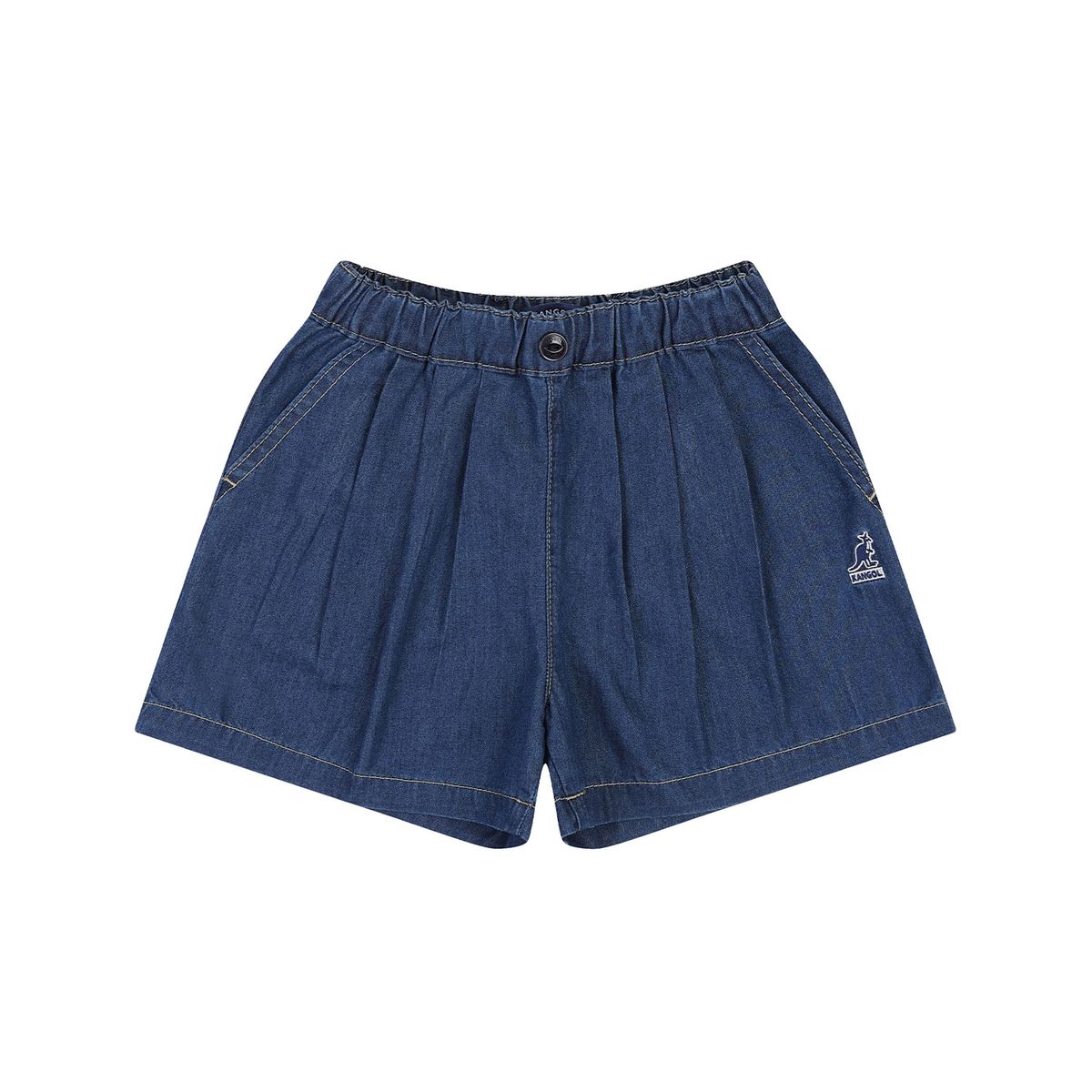 캉골키즈(KANGOL KIDS) 쿨 데님 큐롯 팬츠 RB 2113 네이비