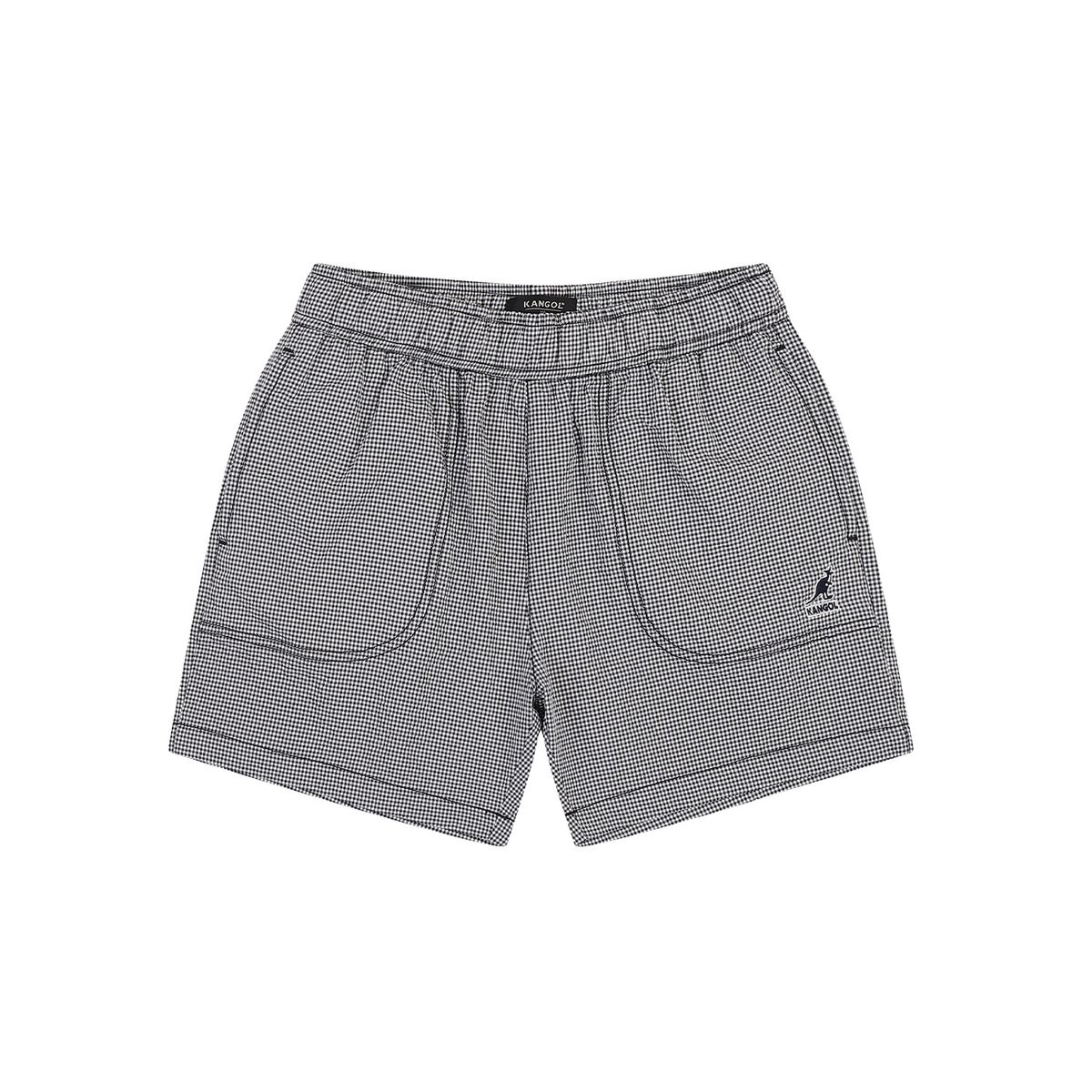 캉골키즈(KANGOL KIDS) 시어서커 체크 쇼츠 RB 0201 블랙