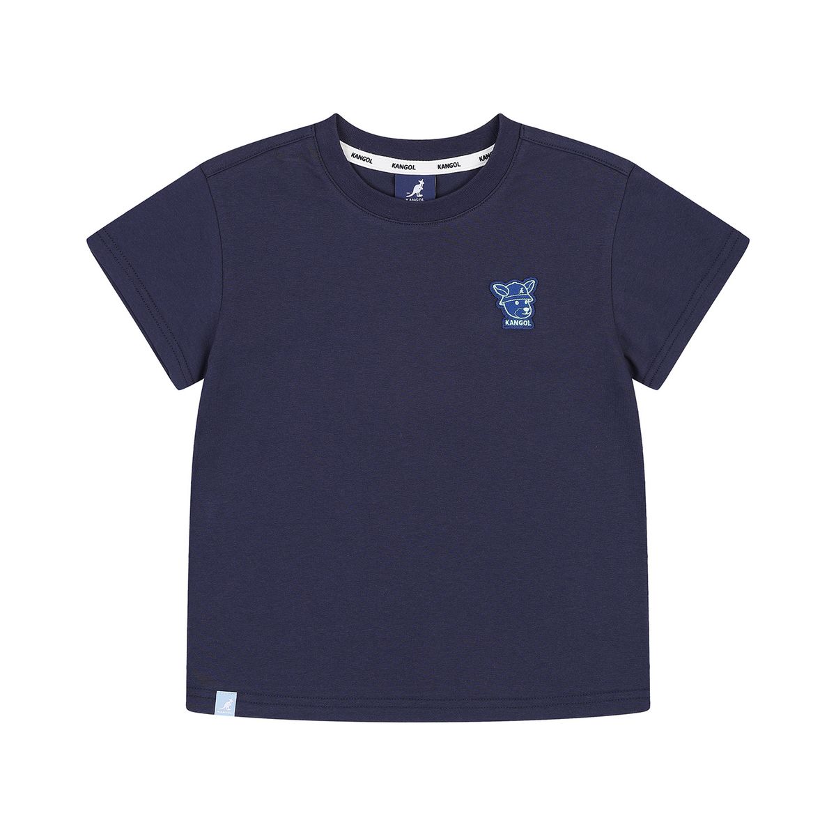 캉골키즈(KANGOL KIDS) 쿨맥스 루 심볼 패치 티셔츠 RB 0006 네이비