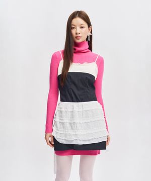 레이스베일 레이어드 스커트 에이프런 [2COLOR]