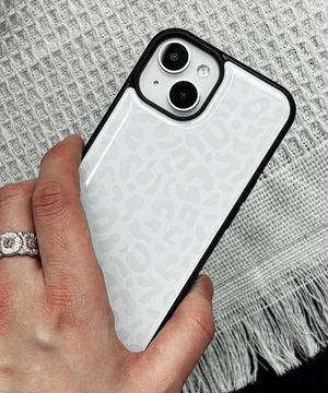 레오파드 화이트 에폭시 범퍼 케이스