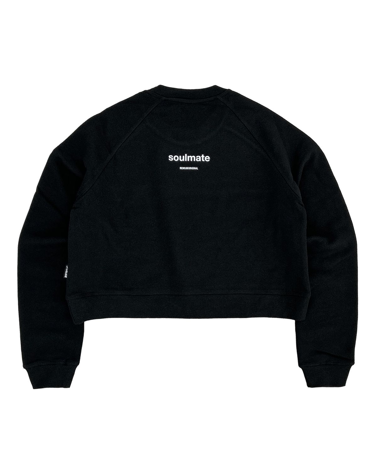 레이쿠(REIKU) RK soulmate  crop sweatshirt black rk007