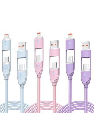 크래용 PD 60W 4in1 LED 멀티 초고속 충전케이블