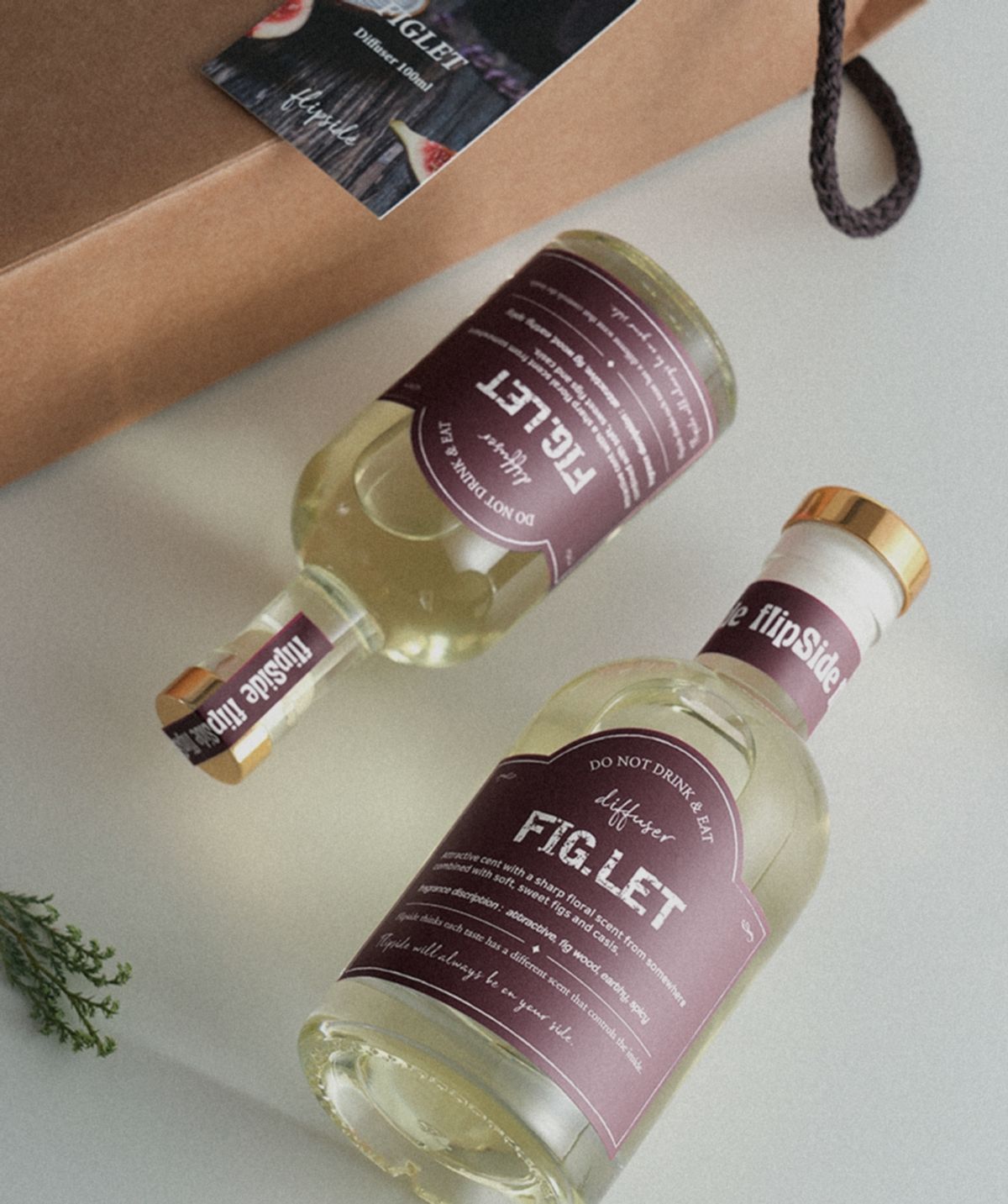 플립사이드(FLIPSIDE) 무화과 나무 향, 미드센추리 인테리어 디퓨저 피그렛 200ml