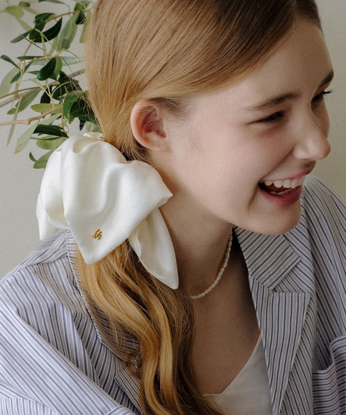 하스(HAS) HLD004 Satin square scrunchie