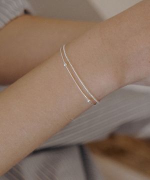 HLD014 Silver ball chain bracelet