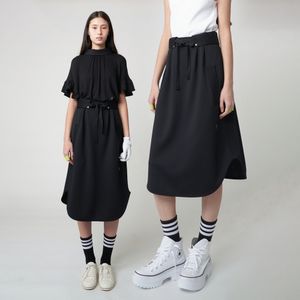 AW51SK01 디태처블 플랩벨트 스커트_블랙