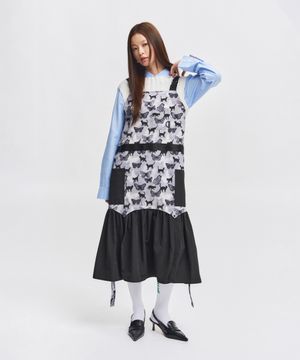 미스틱캣 에이프런 원피스