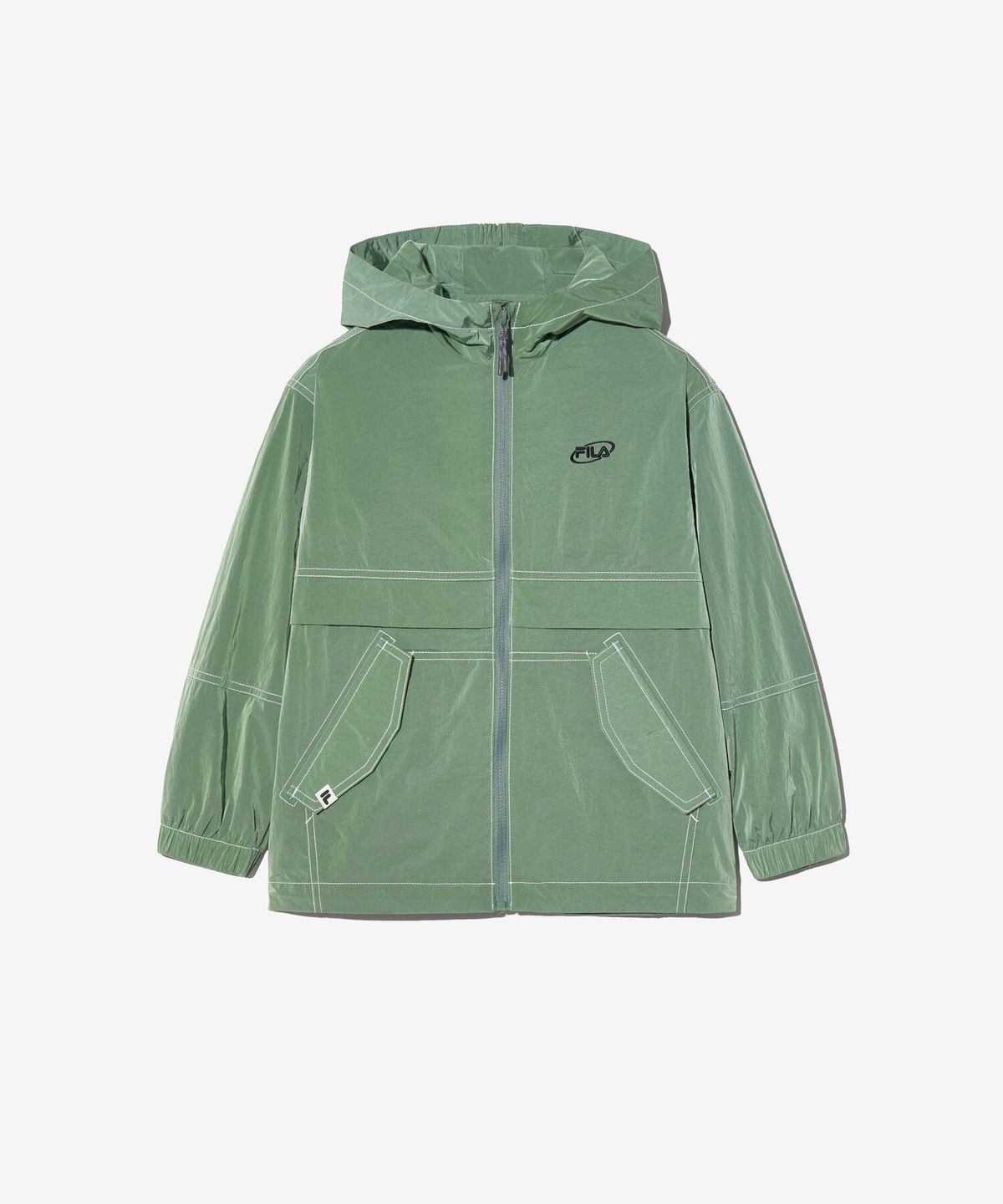 휠라 키즈(FILA KIDS) 스티치 매쉬 안감 바람막이