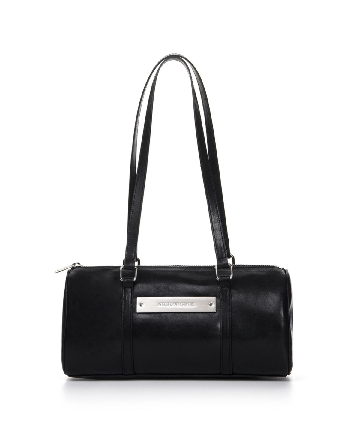 닉앤니콜(NICK&NICOLE) VINTAGE LEATHER CRYSTAL BOSTON BAG_BLACK