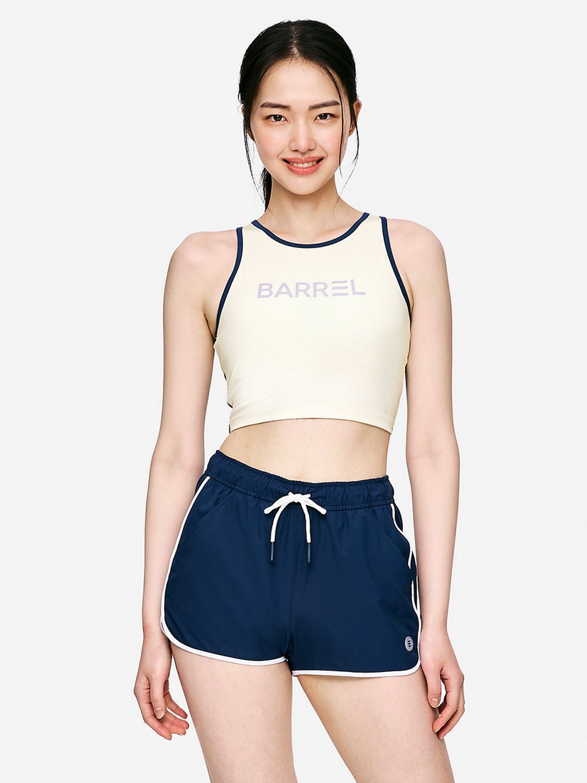 배럴(BARREL) 우먼 배색 브라탑 아이보리 (B5SWWBR042IVR)