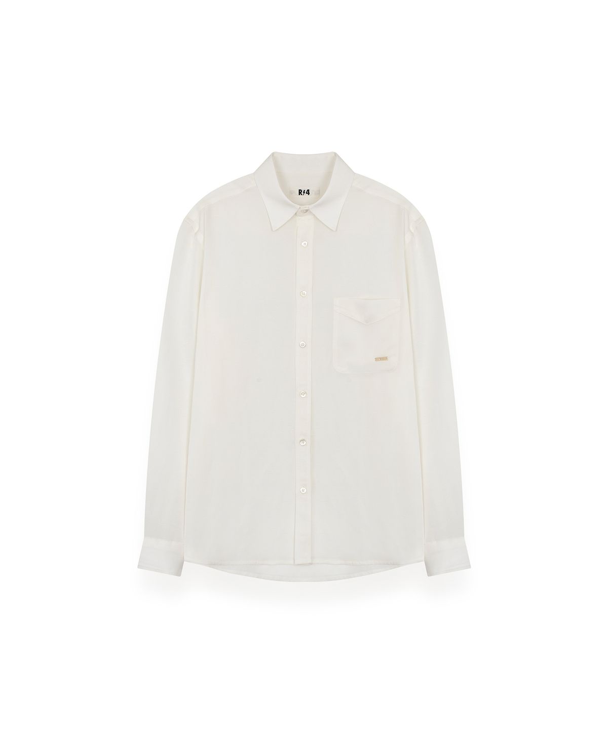 알포(R-4) R-0047 / LUSTER LINEN SHIRTS(WHITE)