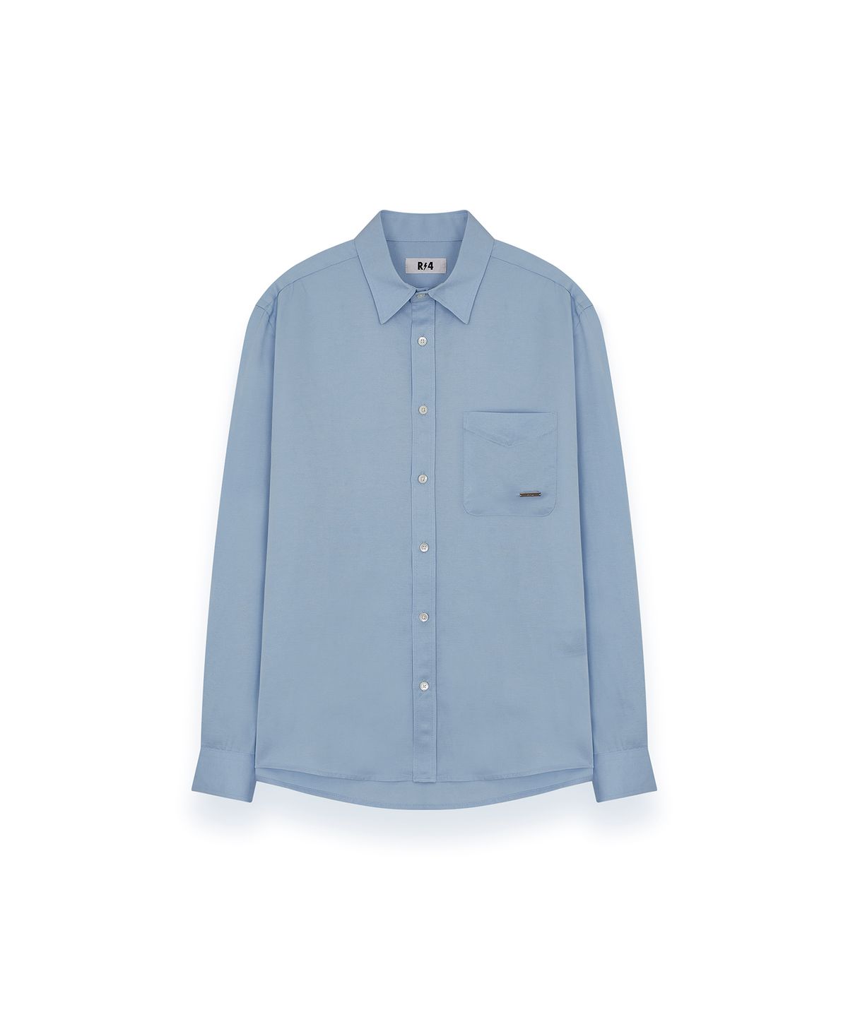 알포(R-4) R-0047 / LUSTER LINEN SHIRTS(SKY-BLUE)