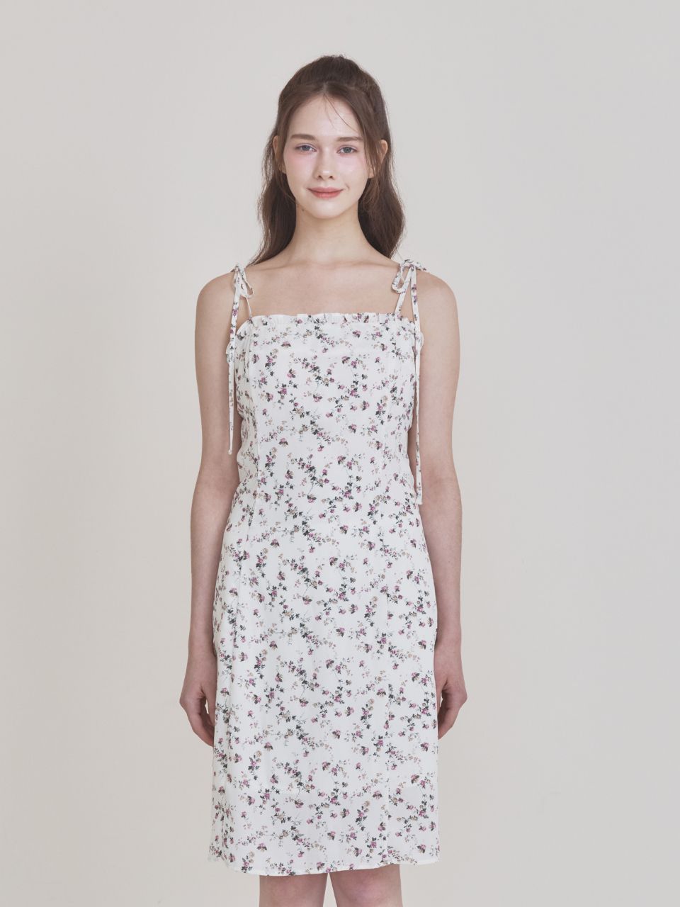 【在庫有】Not Your Rose Frill midi dress_Ivory ミディドレス MUSINSA公式 | NOT YOUR ROSE Frill Midi Dress (Ivory)