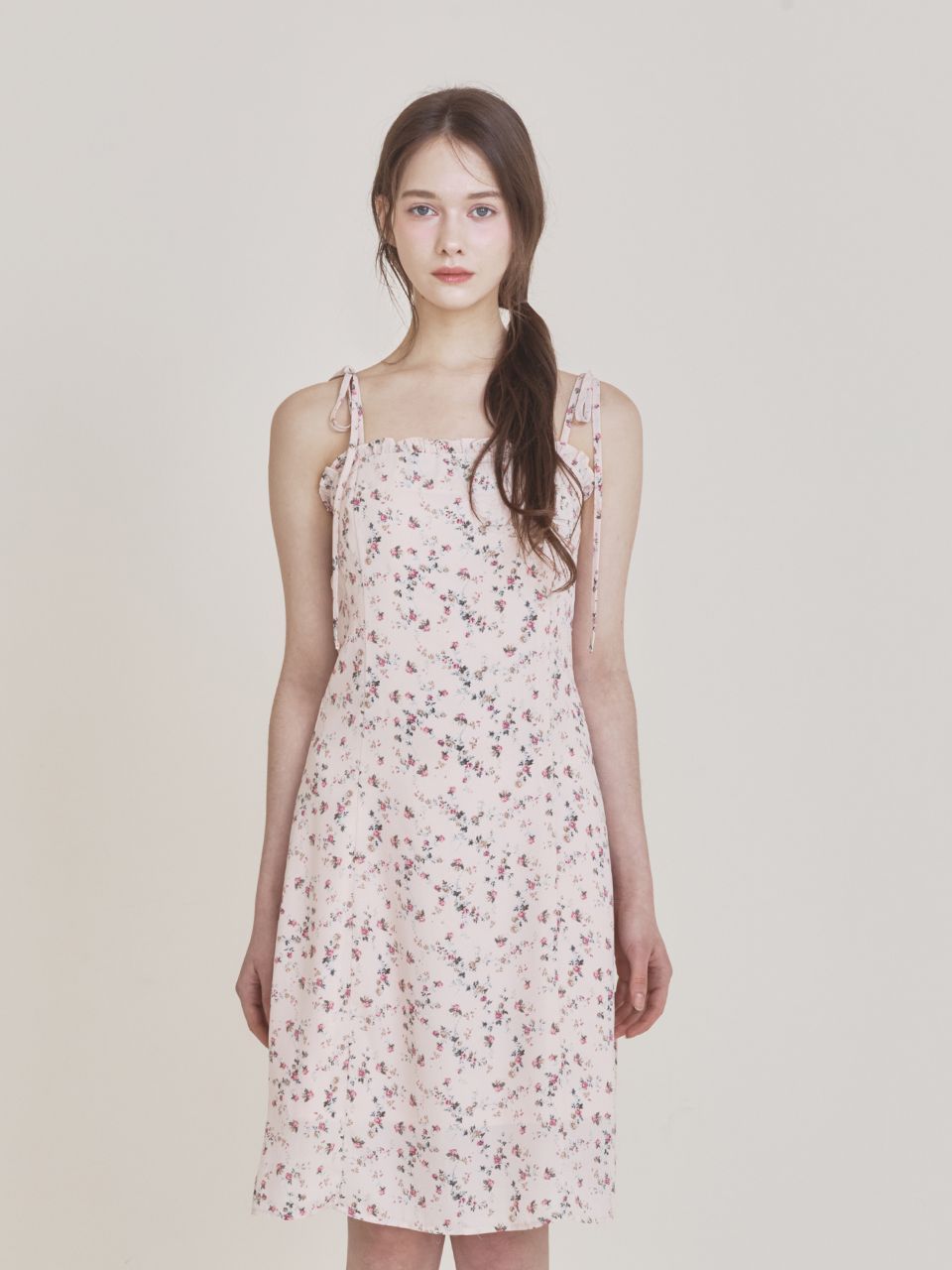 【在庫有】Not Your Rose Frill midi dress_Pink ミディドレス MUSINSA公式 | NOT YOUR ROSE Frill Midi Dress (Pink)