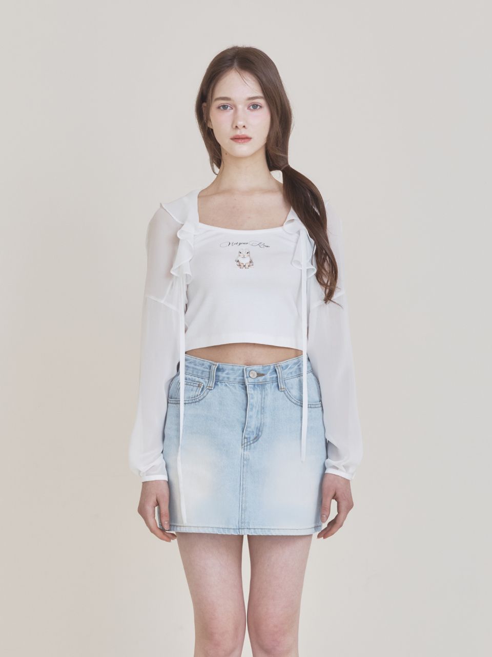 限定お買い得商品 | MUSINSA NOT (white) bolero chiffon Fairy ROSE YOUR トップス