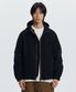 JUNGLE CLOTH DECK HOODED PARKA _ BLACK