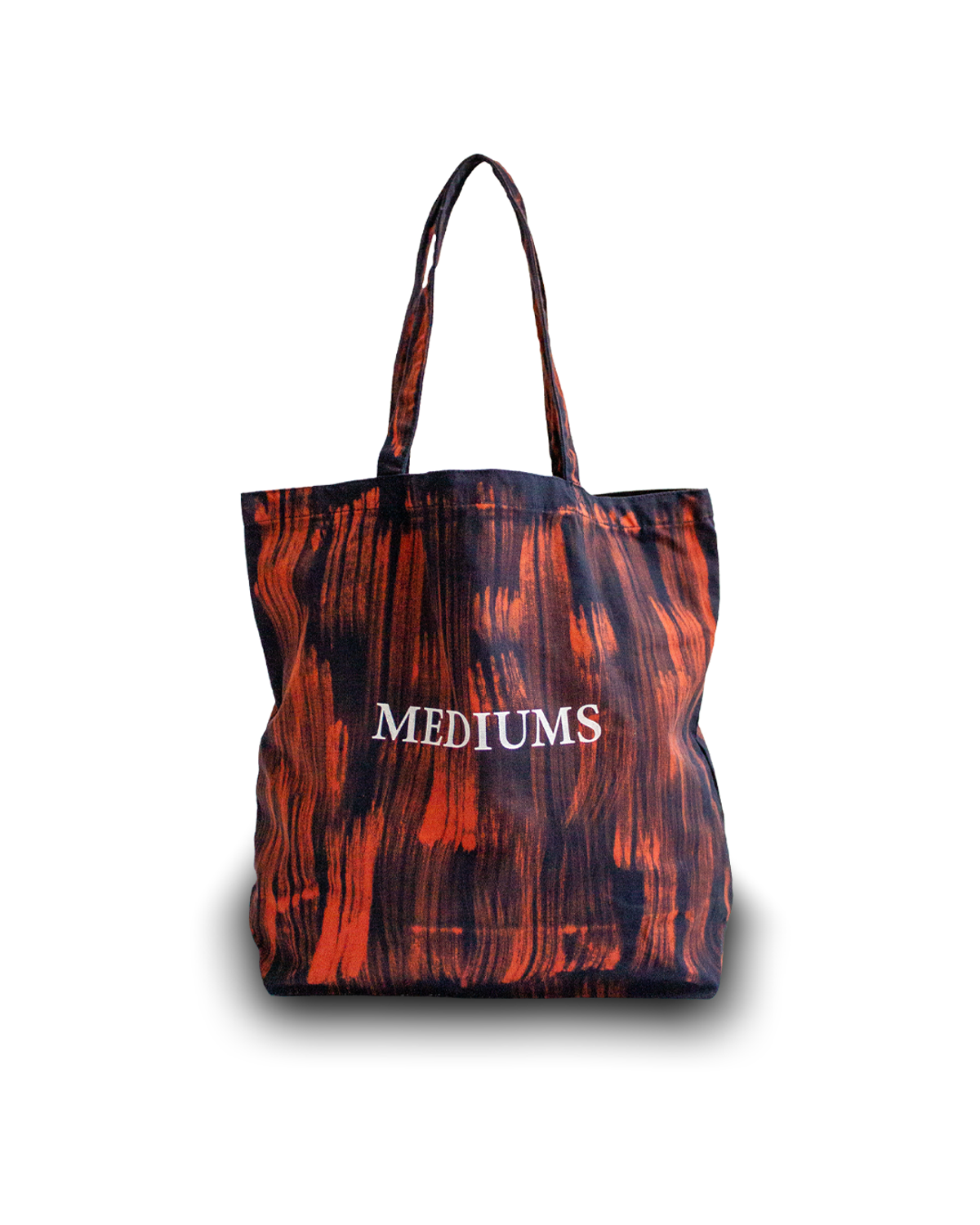 미디엄스(MEDIUMS) Brush Dyed Tote Bag - Navy (브러쉬 다이 토트백)