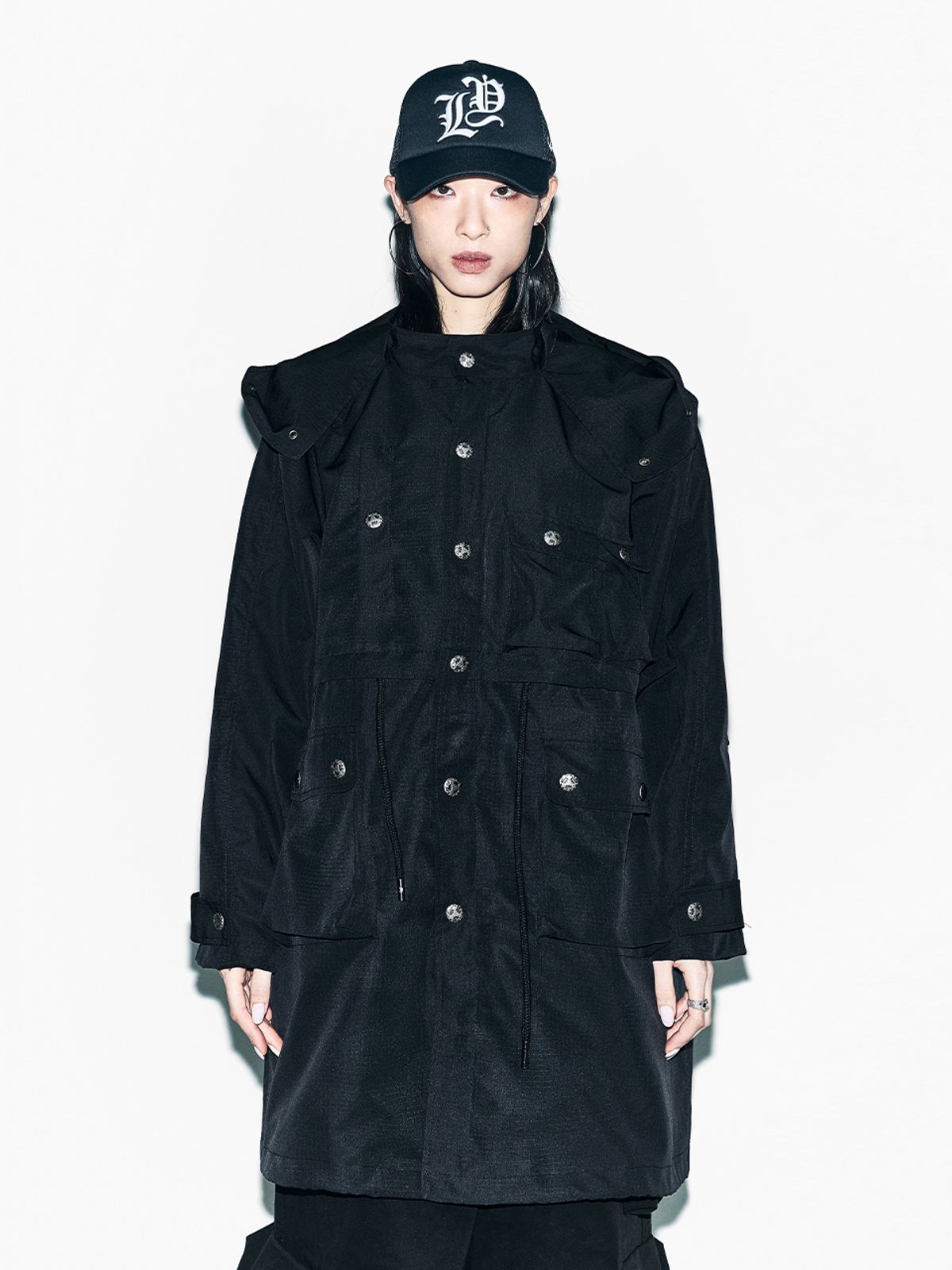 와이이이엘(YEEL) CANTON HOODIE FIELD JACKET BLACK