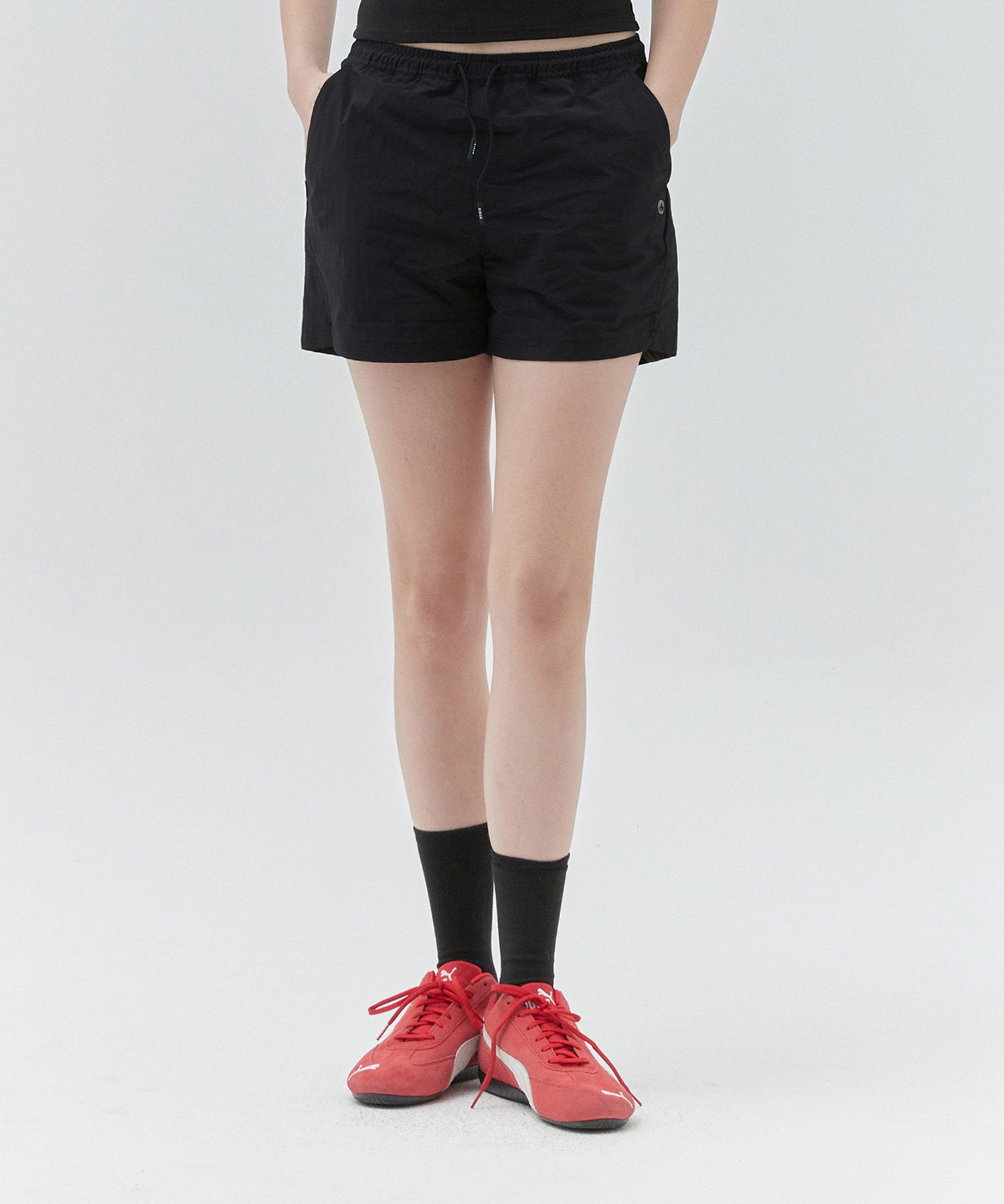 ★2025SS新作★KIRSH★KIRSH PLAIN HALF BANDING PANTS MUSINSA | KIRSH Kirsch Plain Ultralight Half Pants [Black]