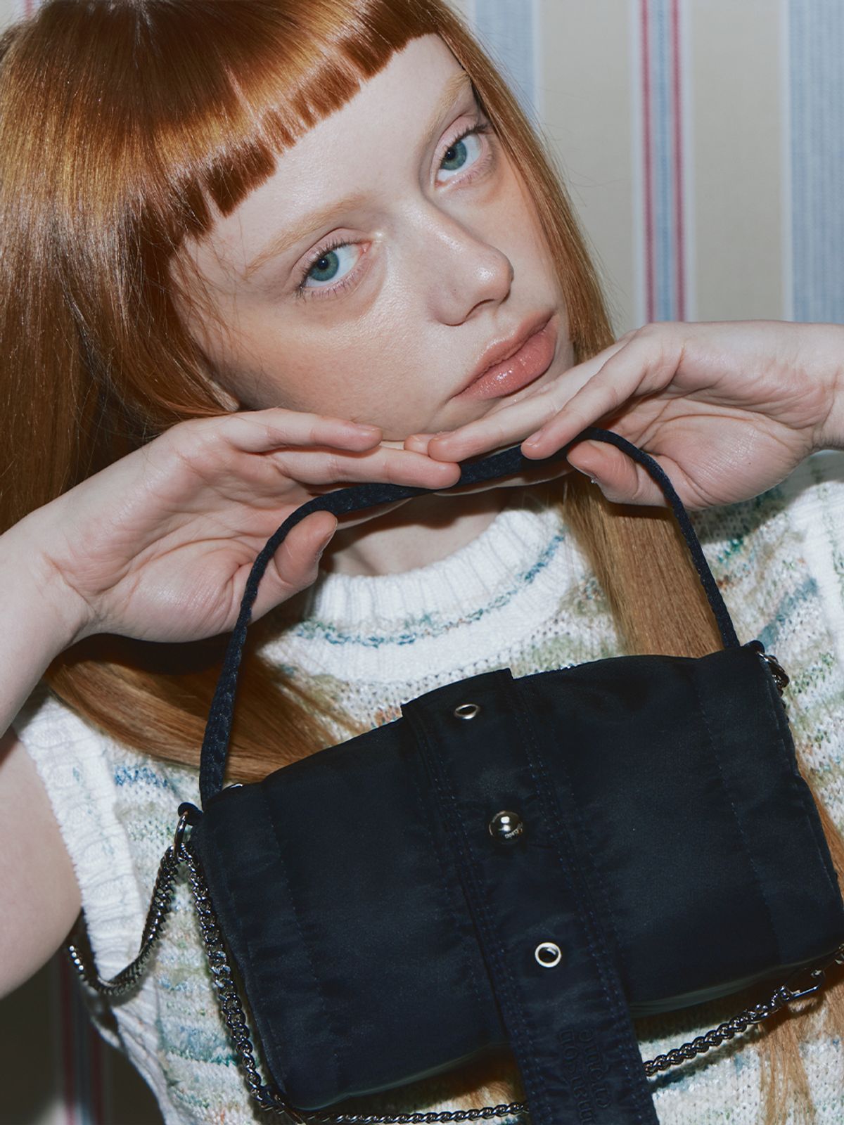 메종크렘(MAISON CREME) Eternity Box Bag S_Black